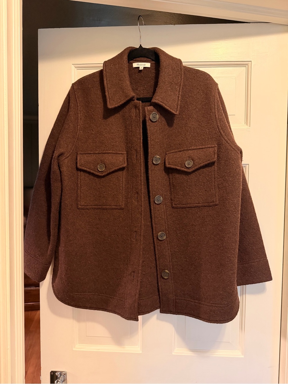 Madewell Dark Brown Wool Shirt/Jacket